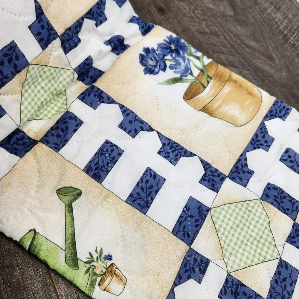 Home Collection Twin Americana Quilt Garden Design Cottagecore New